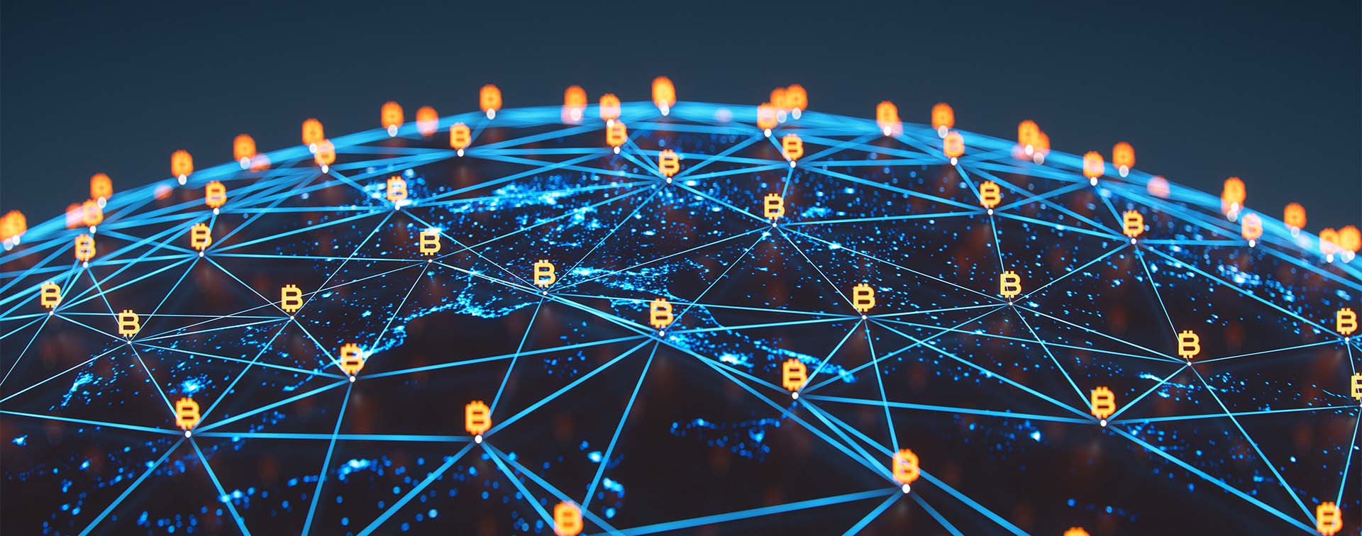 Global blockchain background